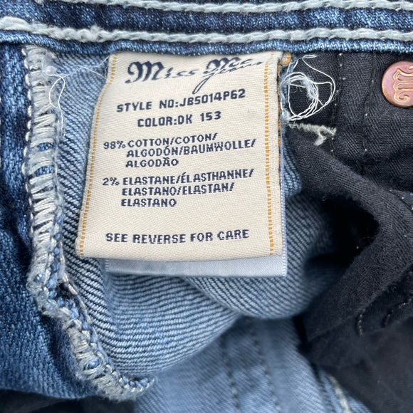 Miss Me Boyfriend Capri Blue Jean Size 30 JB5014P62 - Picture 4 of 12
